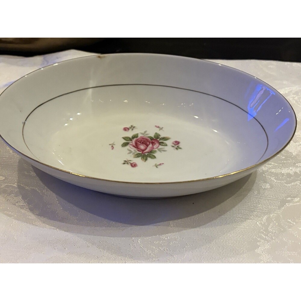 Gemini Rose Vegtable Bowl 10 1/2”